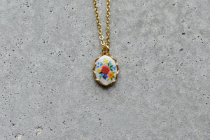 Vintage Floral Necklace | Multi Flower