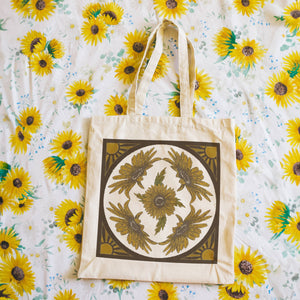 Boho Sunflower Tote Bag