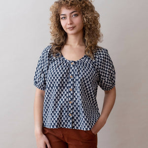 Flora Top | Tula Navy