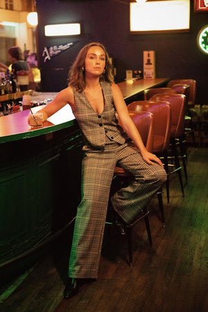 Menswear Plaid Leisure Vest