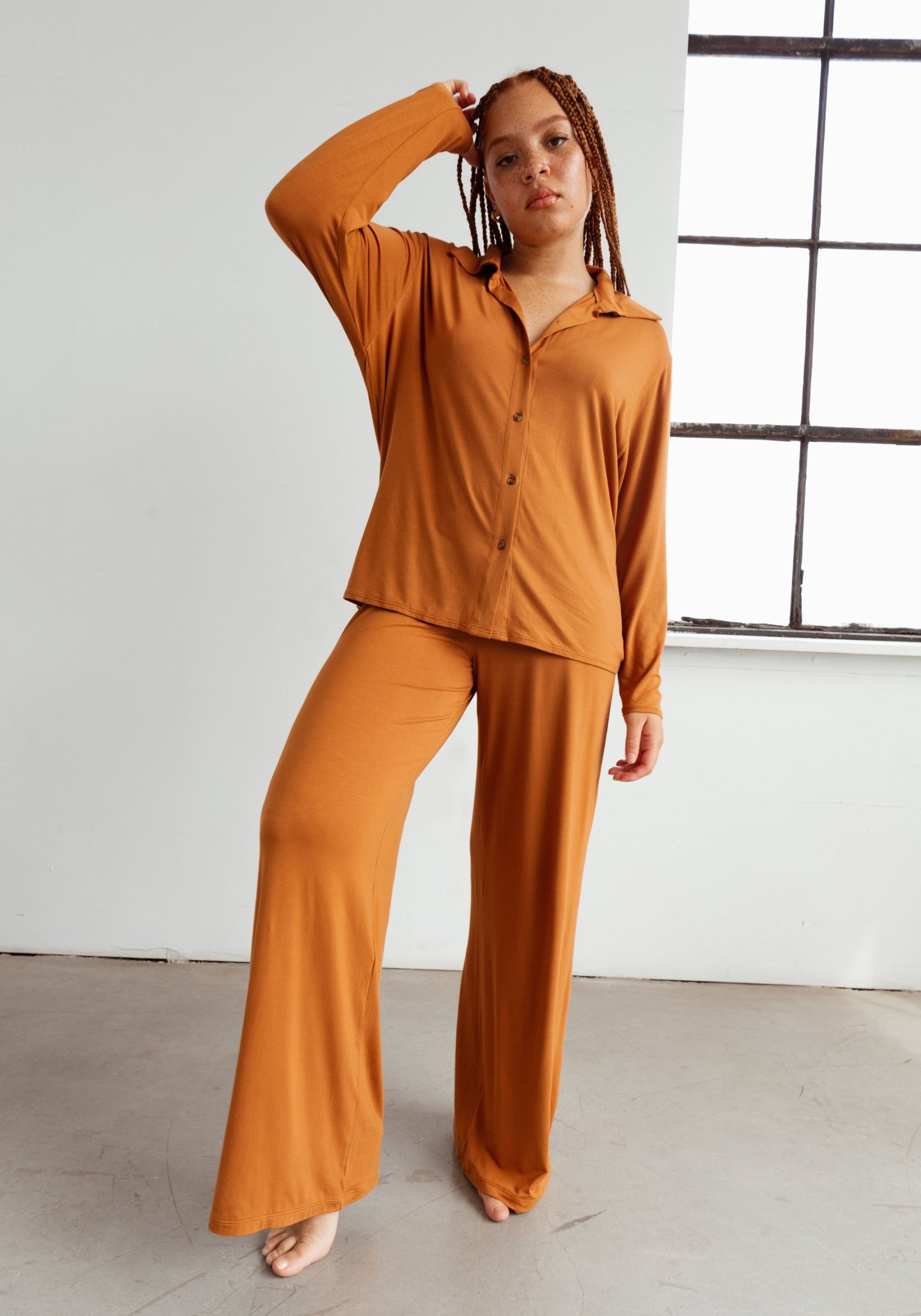 Unplug Modal Long Pajama Set | 2 Colour Options