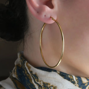 Thin Gold Hoops