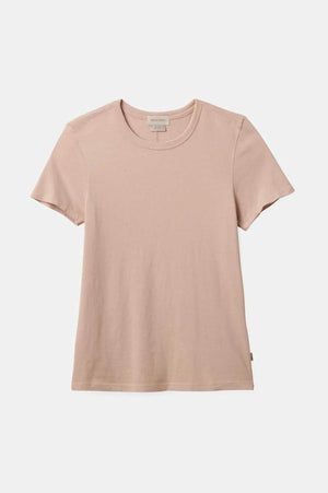 Carefree Organic Slim Crew | Dusty Pink