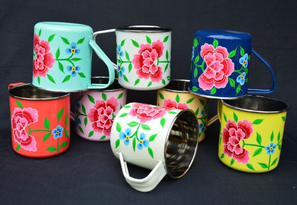 Hand Painted Kashmiri Mug